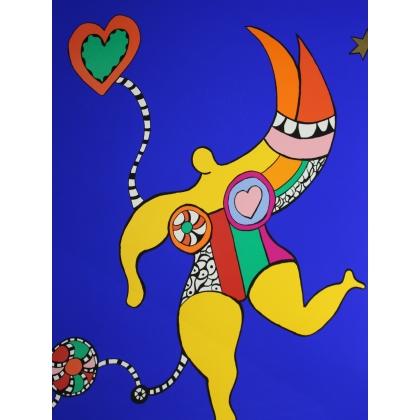 Poster "Jean in my Heart" signé Niki DE ST. PHALLE 