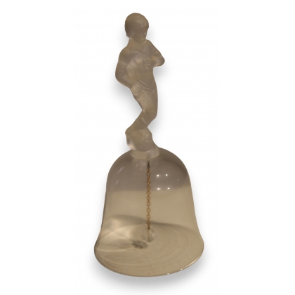 Cloche en cristal de Bayel \"Footballeur\"