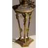 Lampe Napoléon III en bronze avec coupe en cristal
