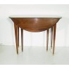 Mesa redonda de caoba con alas abatibles y 3 extensiones en  Moinat SA  - Antigüedades y decoración