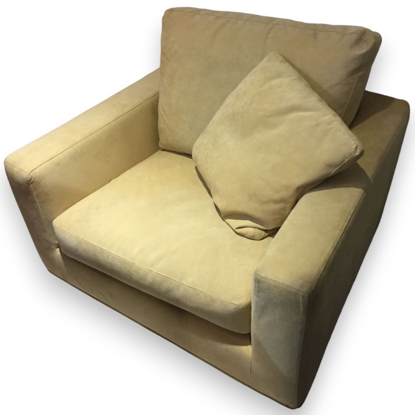 Fauteuil confortable en alcantara par ARKETIPO