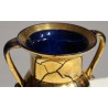 Vase à anses en verre de Saint-Prex doré