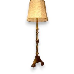 French bronze candle holder, fitted as a lamp by  Moinat SA  - Antiques and home décor