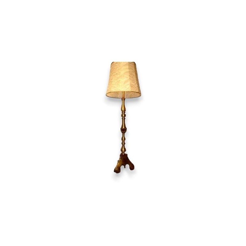 French bronze candle holder, fitted as a lamp by  Moinat SA  - Antiques and home décor