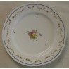Assiette en porcelaine de Nyon décor roses