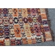 Tapis Kilim décor petits hexagones multicolor