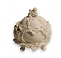 Bonbonnière Ange en porcelaine de Saxe
