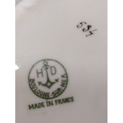 Art-Déco-Tintenfass aus Steingut, signiert „LIANE“, von Moinat SA – Antiquitäten und Dekoration