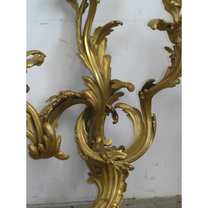 Pair of Louis XV wall lights. From  Moinat SA  - Antiques and home décor