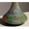 Vase soliflore vert et orange signé CROISMARE