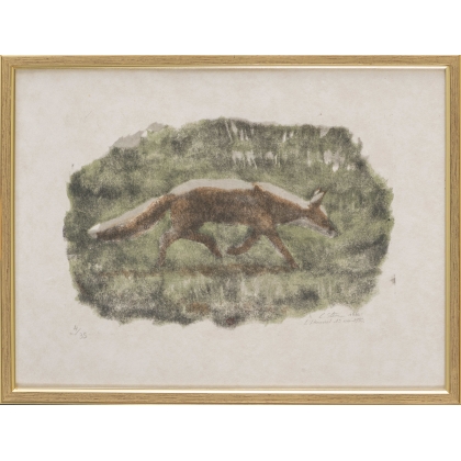 Lithographie "Renard" signée C. STERN 90