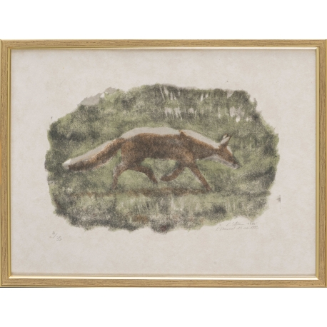 Lithographie "Renard" signée C. STERN 90