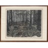 Lithographie "Sangliers" signée C. STERN 92