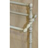 Blue-lacquered turned wooden clothes rack
