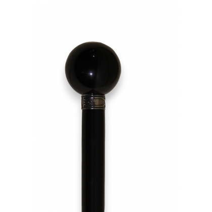 Cue with a '8' billiards ball pommel