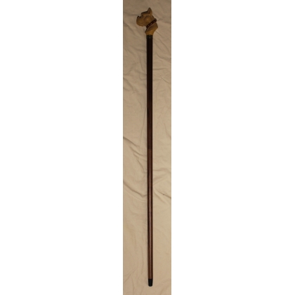Walking stick with a Boxer-style resin knob