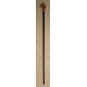 Blackened beech walking stick with horse