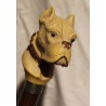Walking stick with a Boxer-style resin knob