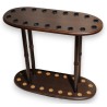 Oval wenge rod holder, for 18 rods