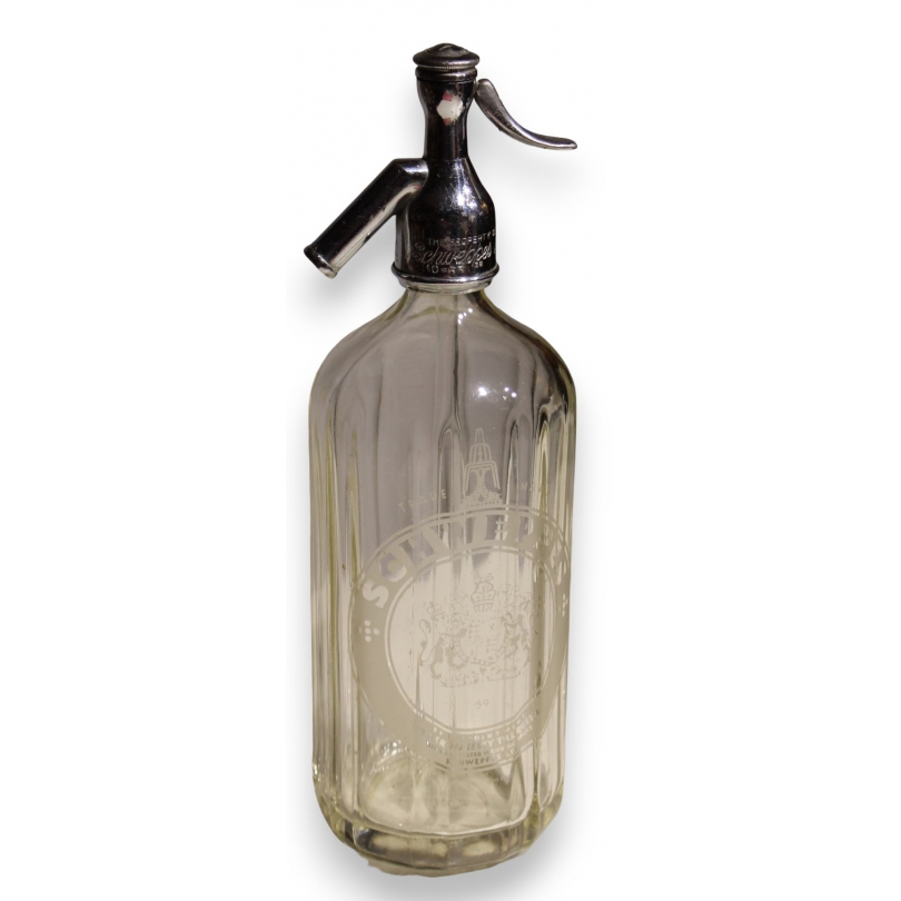 SCHWEPPES glass siphon