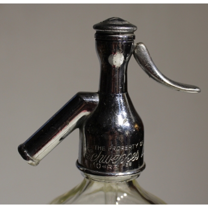 SCHWEPPES glass siphon
