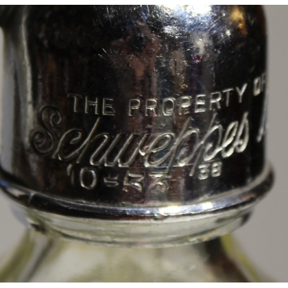 SCHWEPPES glass siphon
