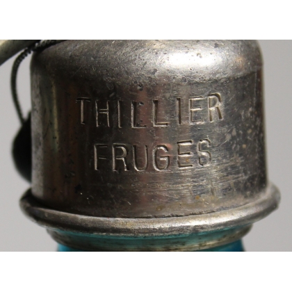 PAUL THILLIER blue glass siphon