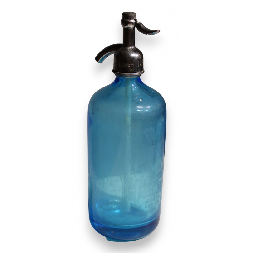 MURRAY'S blue glass siphon