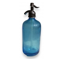 Siphon en verre bleu MURRAY'S