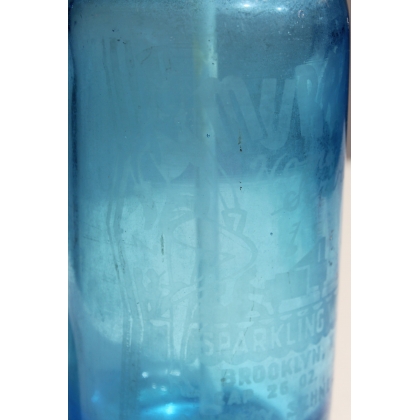 MURRAY'S blue glass siphon