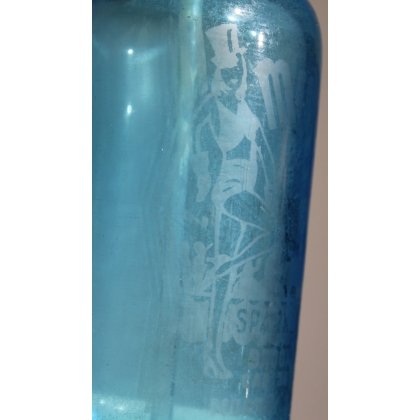 MURRAY'S blue glass siphon