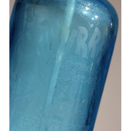 MURRAY'S blue glass siphon