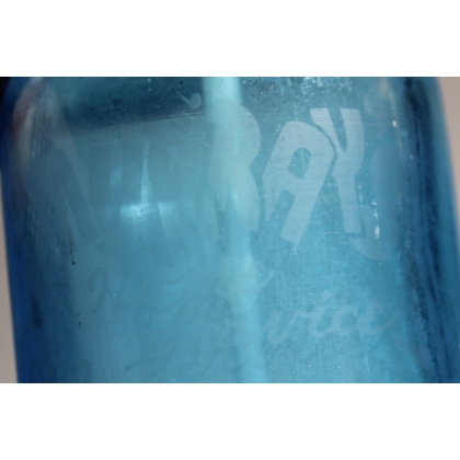 MURRAY'S blue glass siphon