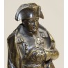 Bronze statue of Napoleon on a cast-iron plinth