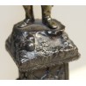 Bronze statue of Napoleon on a cast-iron plinth