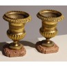 A pair of small, finely chiselled Medici vases