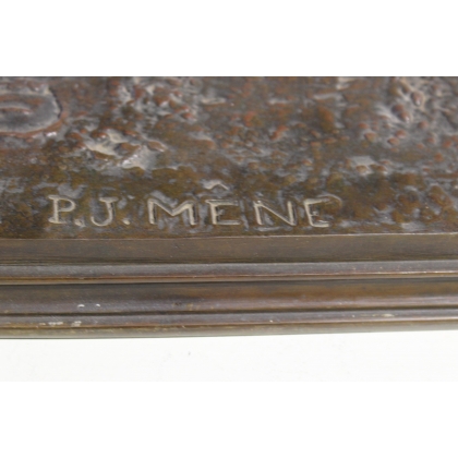 Bronze \"Etalon suivant les épreuves\" signé PJ MÈNE