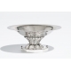 Coupelle ovale sur pied en argent par Georg JENSEN