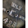 Coupelle ovale sur pied en argent par Georg JENSEN