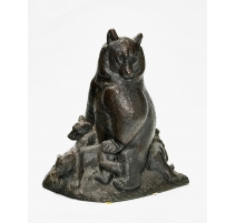 Bronze "Ourse et ses petits" signé GUYOT