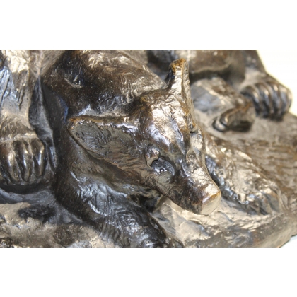 Bronze \"Ourse et ses petits\" signé GUYOT