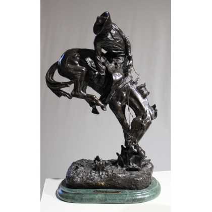Bronze \"Outlaw\" d\'après REMINGTON
