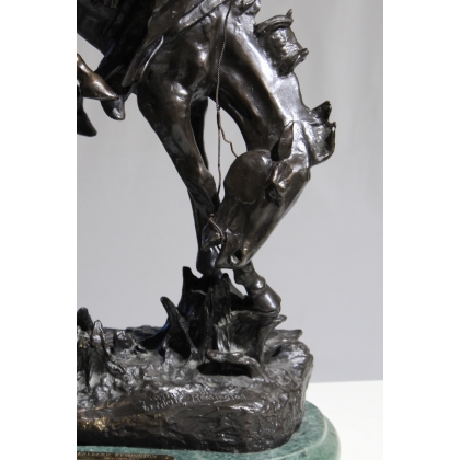 Bronze \"Outlaw\" d\'après REMINGTON