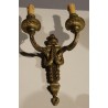 A pair of Louis XVI-style wall lights with two lights