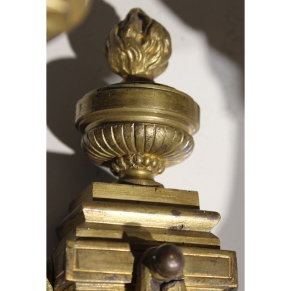 A pair of Louis XVI-style wall lights with two lights
