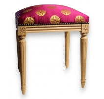 Tabouret style Louis XVI en hêtre brut