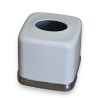 White sheet metal tissue box cover