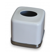 Cache kleenex en tôle blanche