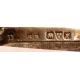 Petite boîte carrée Art Nouveau "fleurs" en argent