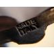 Petite boîte ovale en métal argenté